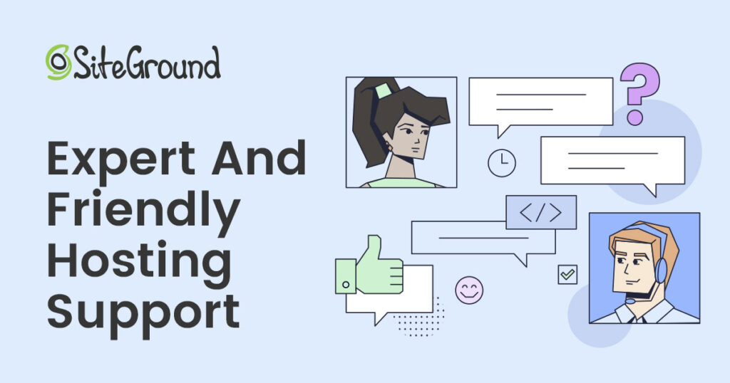 Siteground Customer Support Interface