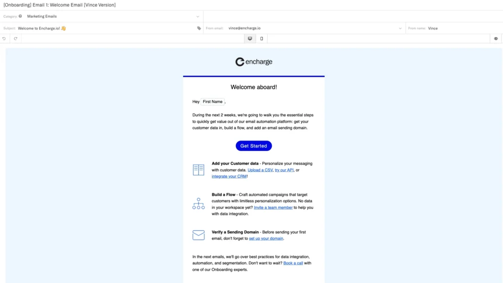 Email Editor Interface