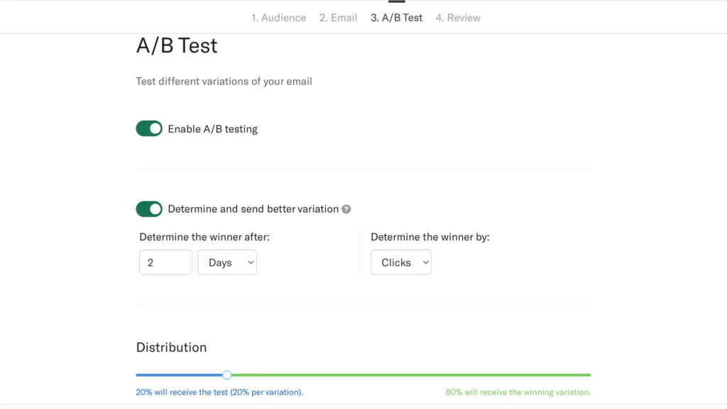 Encharge A-B Testing