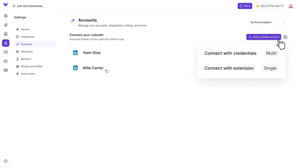Prosp Linkedin Automation